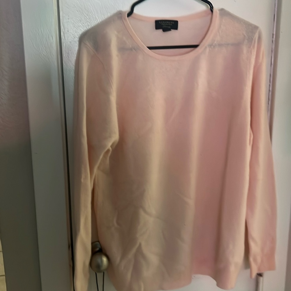 Macy’s Charter Club cashmere sweater in Pink size Large
